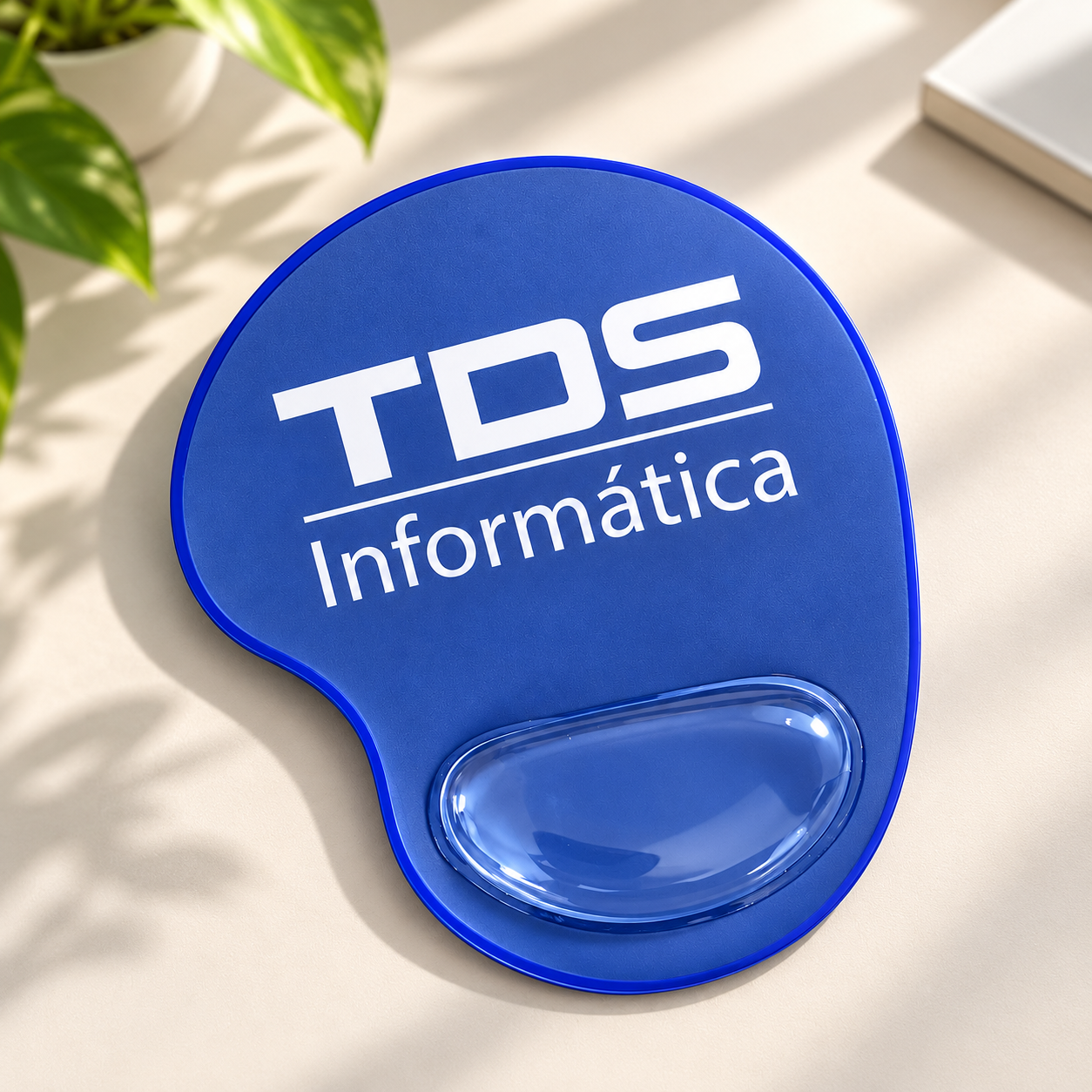 Mousepad ergonômico azul personalizado TDS Informática